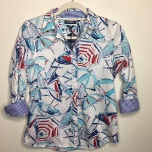 Chaps Umbrella button up